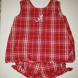 2pc Alabama swing back top w/ruffle shorts